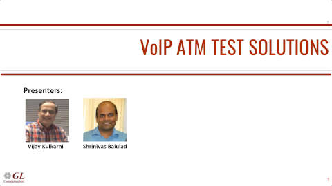 VoIP ATM TEST SOLUTIONS